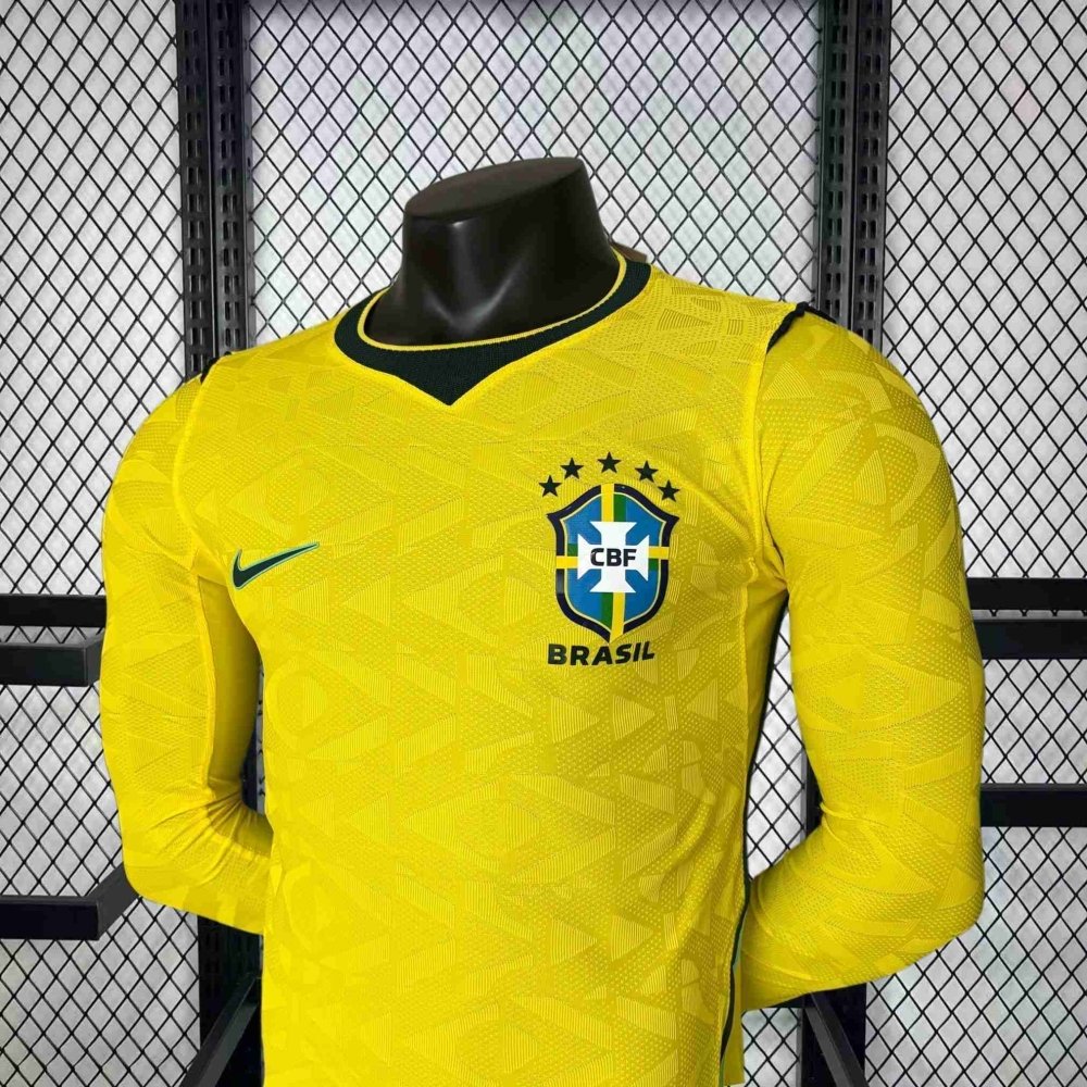 Brésil DOM Coupe Du Monde 2026 Player version Long sleeve - Choppe ton maillot