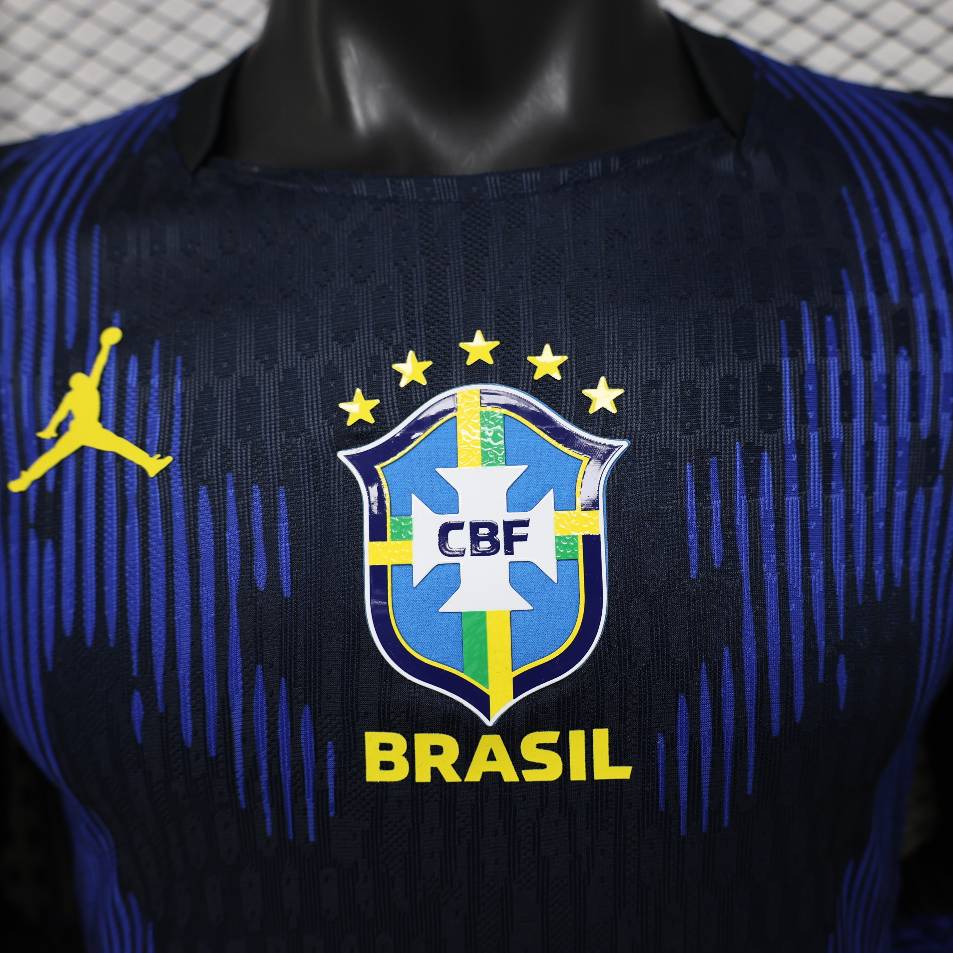 Brésil Extérieur Coupe Du Monde 2026 Player Version Long Sleeve - Choppe ton maillot