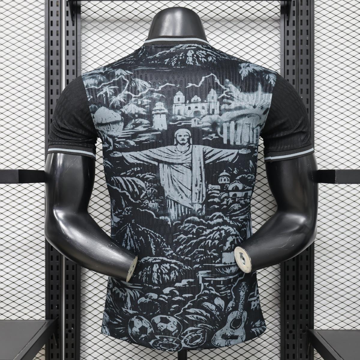 Brésil - Cristo Redentor Noir 2026 Player - Choppe ton maillot