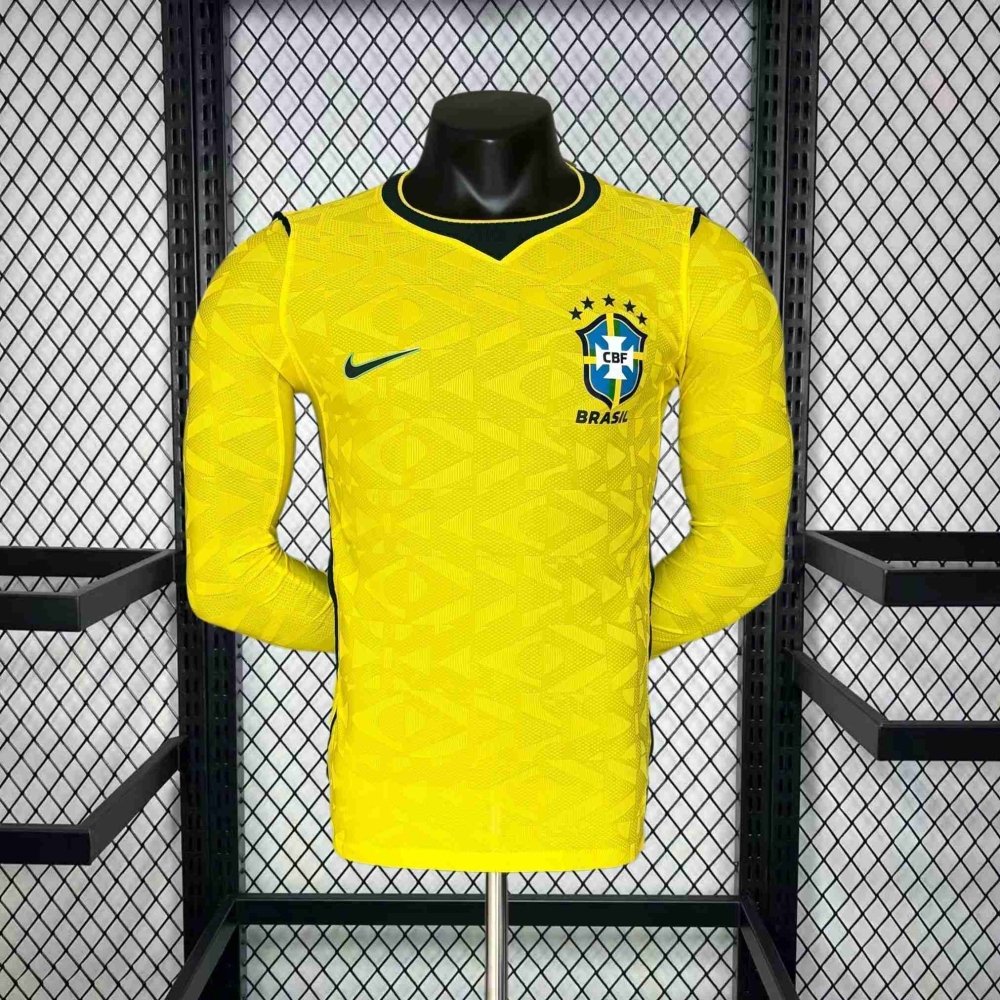 Brésil DOM Coupe Du Monde 2026 Player version Long sleeve - Choppe ton maillot