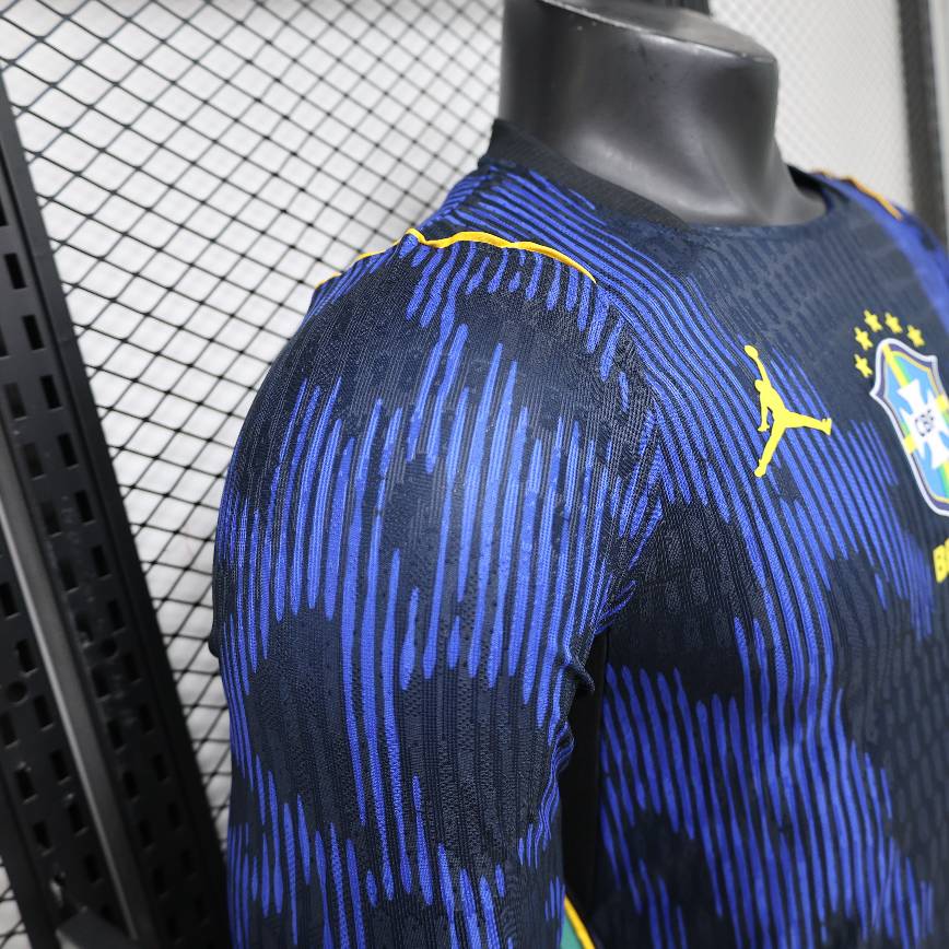 Brésil Extérieur Coupe Du Monde 2026 Player Version Long Sleeve - Choppe ton maillot