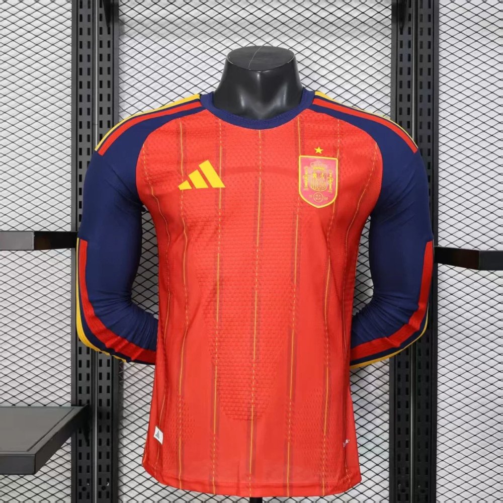 Espagne DOM Coupe du monde 2026 Player Version Long sleeve - Choppe ton maillot